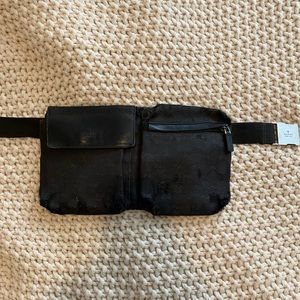 Black Vintage Gucci Double Belt Bag 🖤